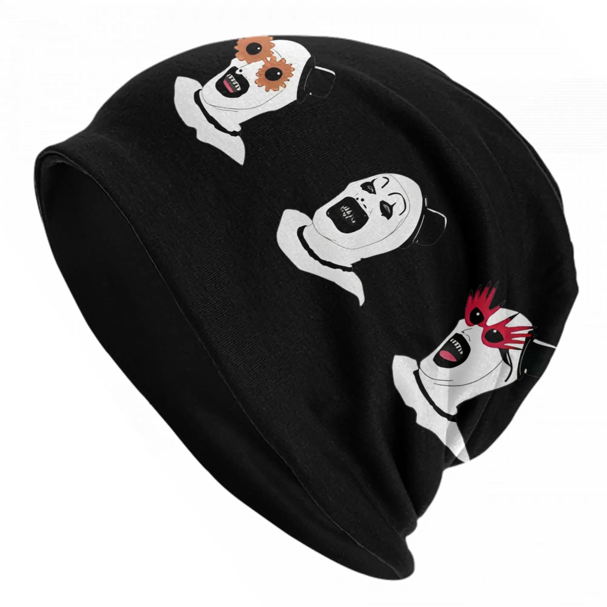 Terrifier Art Caps  Horror Movie Halloween Cool Men Women Street Skullies Beanies Hat Spring Warm Dual-use Bonnet Hat
