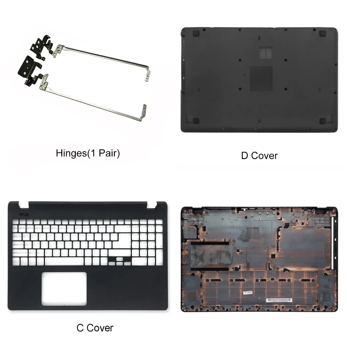 Capa para Laptop Aspire N15W4 ES1-512 ES1-531 EX2519 MS2394, Parte Superior e Inferior, Tampa do Palmrest e Dobradiças