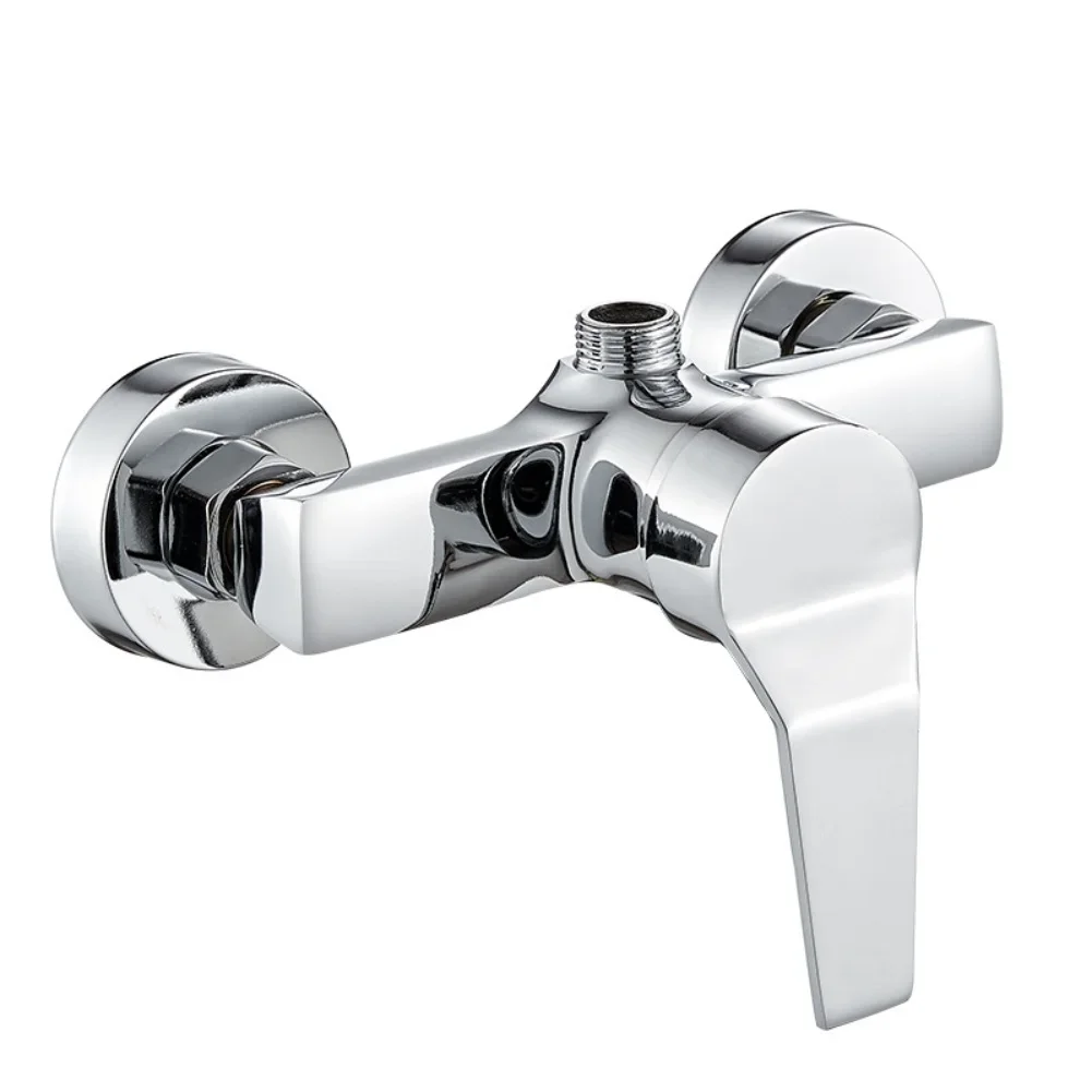 

Shower Mixer Valve Wall Mounted with G1/2 Upper Outlet Copper Alloy with Single Handle Design for Precise Water Flow Adjustment