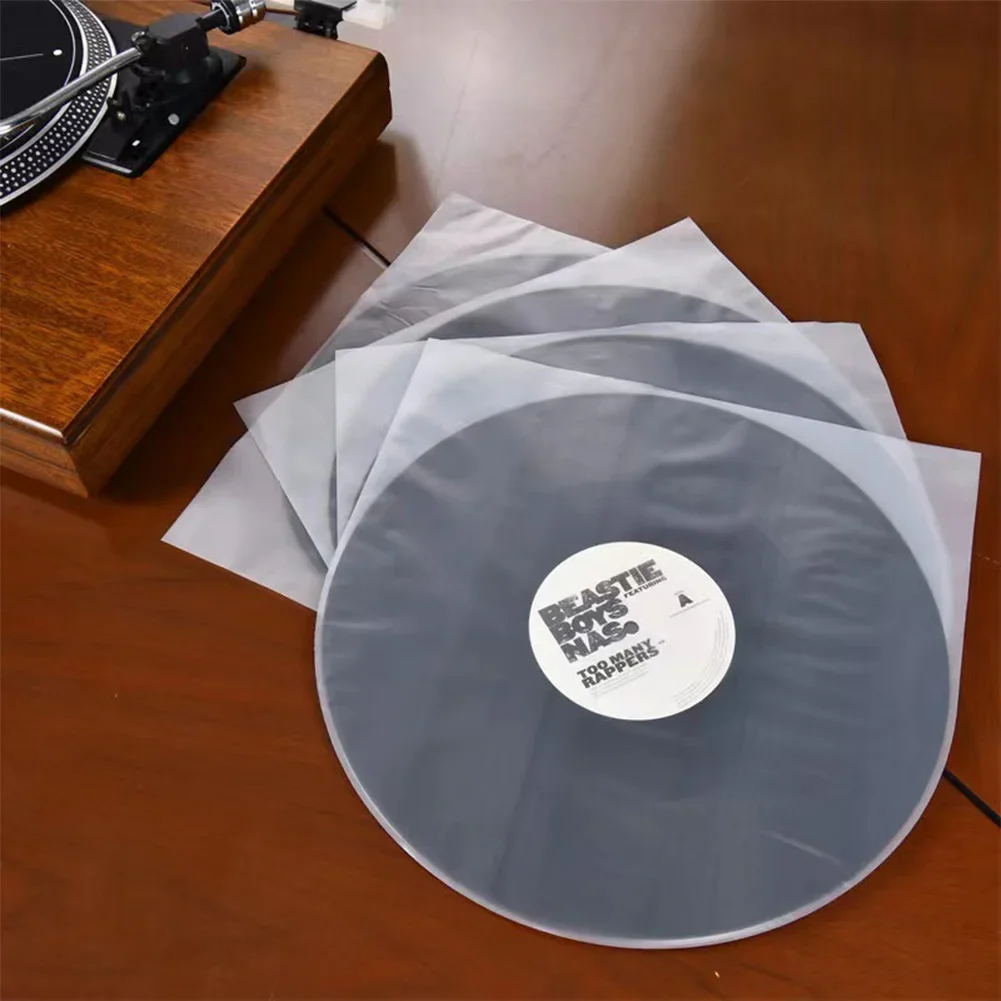 7/10/12 Inch Clear for LP Inner Sleeves Anti Static Vinyl Record Sleeves 12