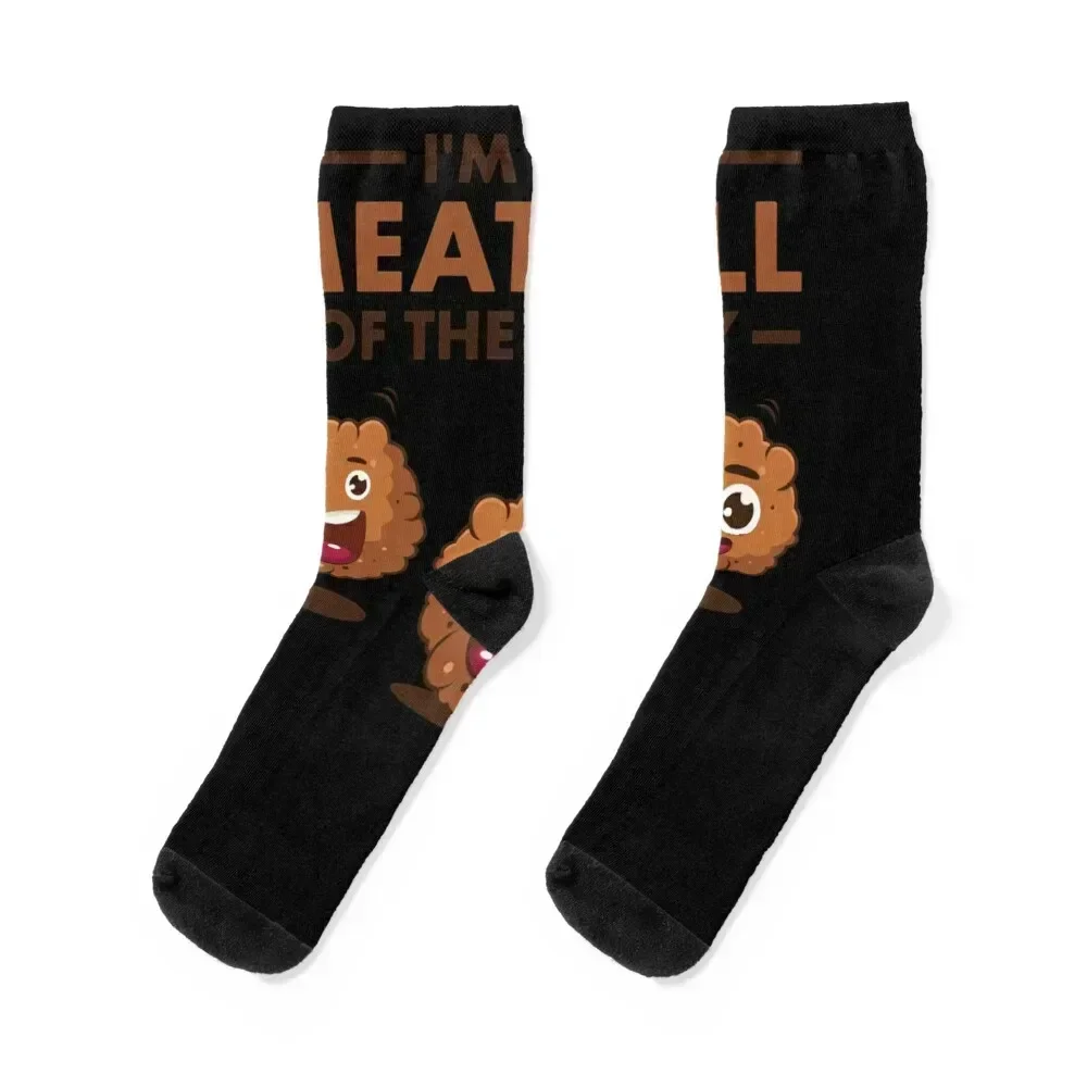 

I'm the Meatball of the Family Socks designer christmas stocking men cotton high quality Running Girl'S Socks Men's