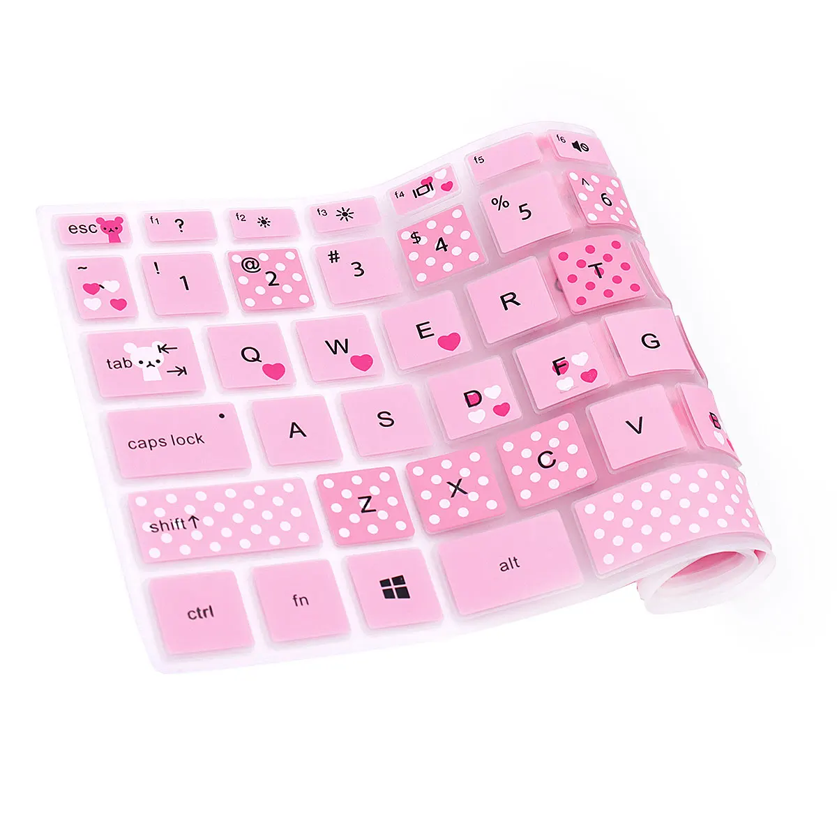 HRH Silicone Keyboard Cover Skin for HP 14 inch Laptop Keyboard Cover/for HP Pavilion x360 Keyboard Cover 14M-BA 14M-CD 14-BF