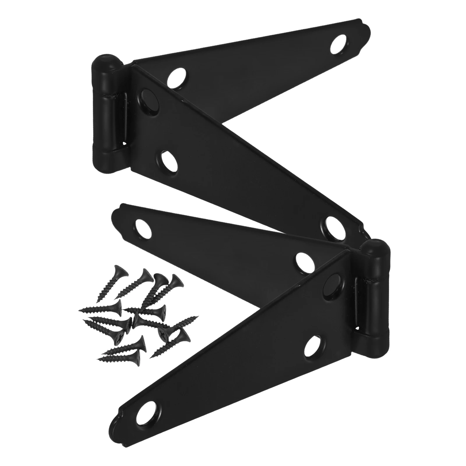 

2 Pcs Heavy Duty Door Hinges 100mm Galvanized Steel Gate Fence Latch Hardware Barn Shed Outdoor Stability Security