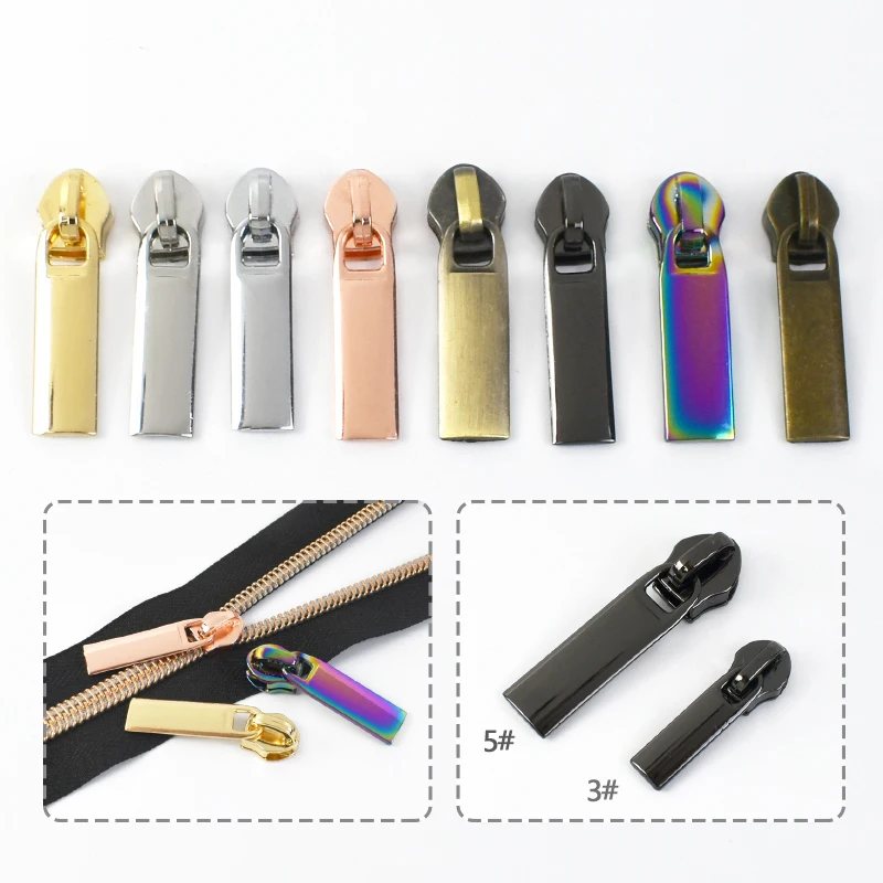 Immagine 7: Cursori con cerniera da 10-50 pezzi per 3 #   5 #   Cerniere in nylon Piumino Tasca con cerniera Borsa per la testa Estrattore per zip Cursore Riparazione Accessori per cucire