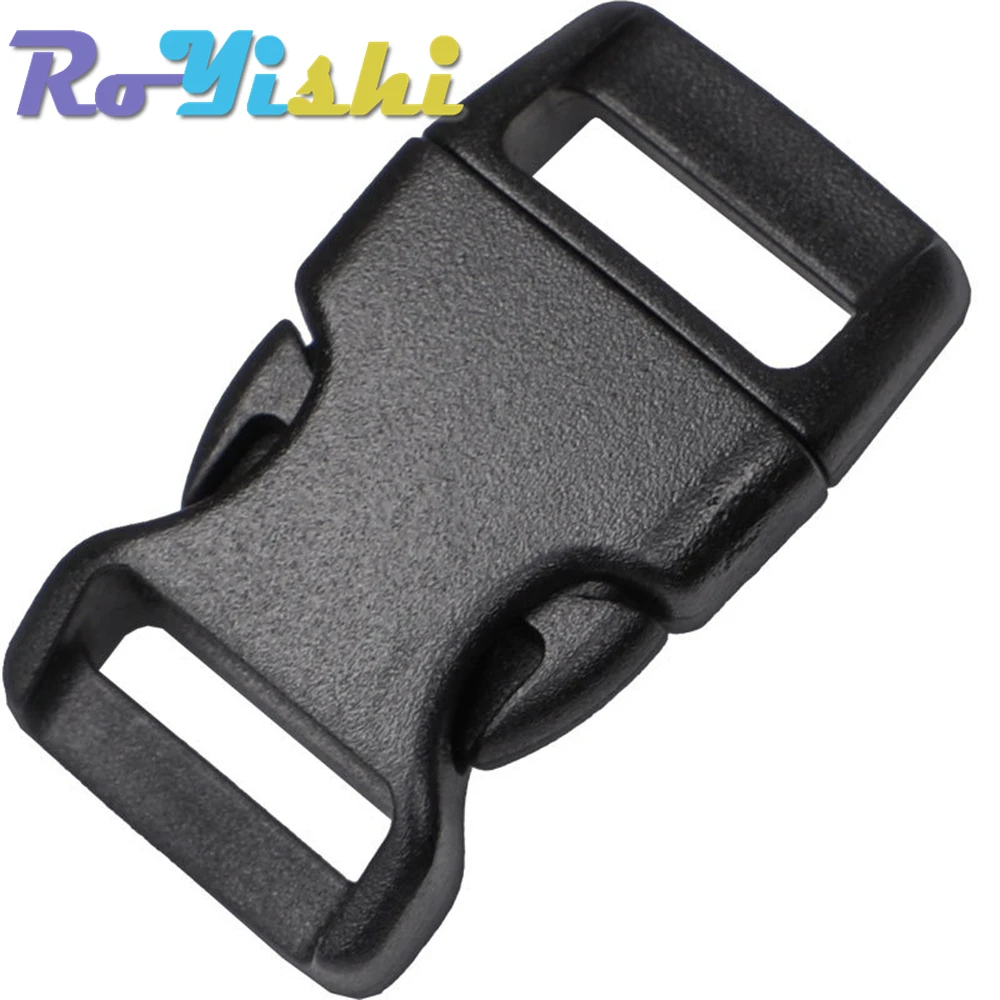 Hebillas contorneadas negras para Paracord – Arnés perro y mochila táctica - imagen 3