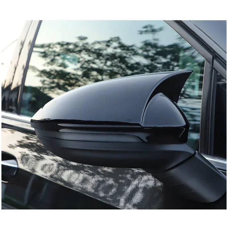 1Pair Side Mirror Cover Rear View Case For VW Golf 8 MK8 GTE GTD GTI R-Line 2020-2022 Exterior Styling Replacement Accessories