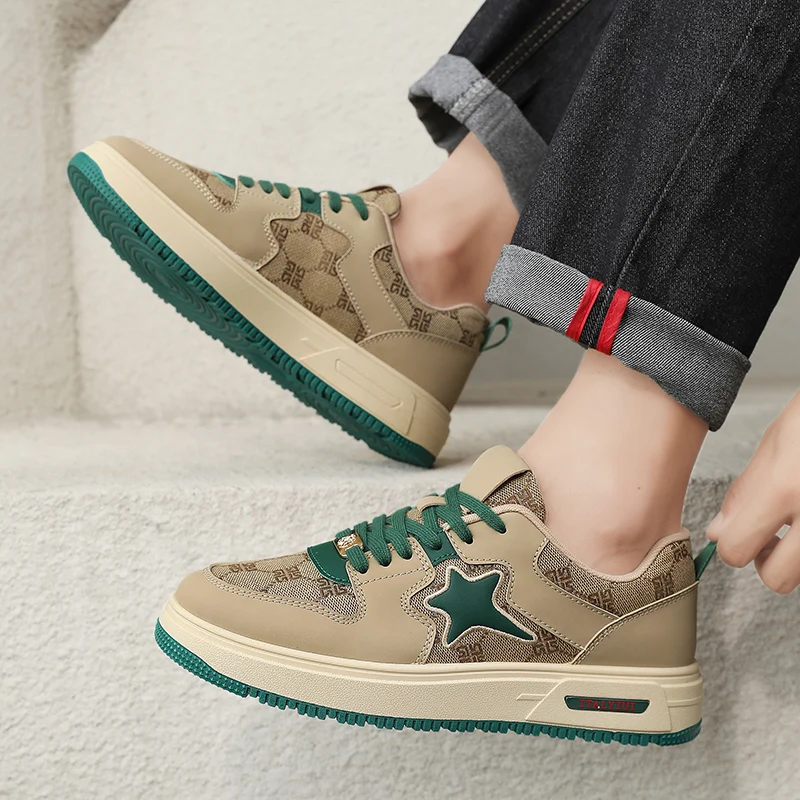 

2025 Couple Style Retro Versatile Comfortable High-Quality Street Fashion Sneaker with Ultra-Fine Leather Rubber Outsole