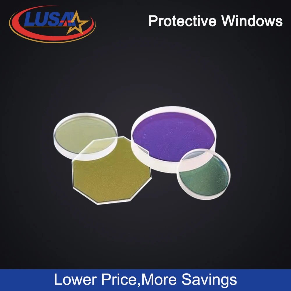 LUSAI Laser Protection Window Lens Protective Windows Dia18/20/24.9/27.9/30/34/37 for WSX Precitec Raytools WSX Bodor Laser Head