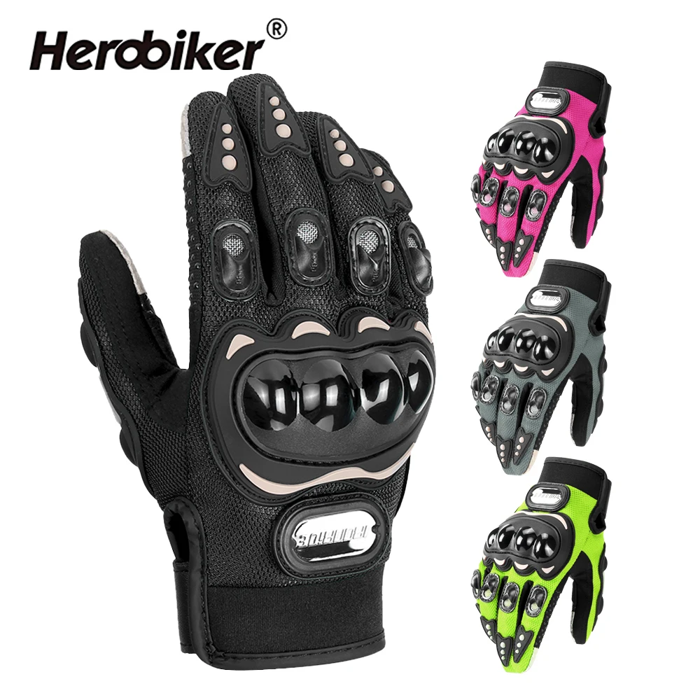 

Motorcycle Gloves Men's And Women's Off-road Riding Gloves Anti Fall Anti-collision Breathable Gloves Outdoor Full Finger Gloves