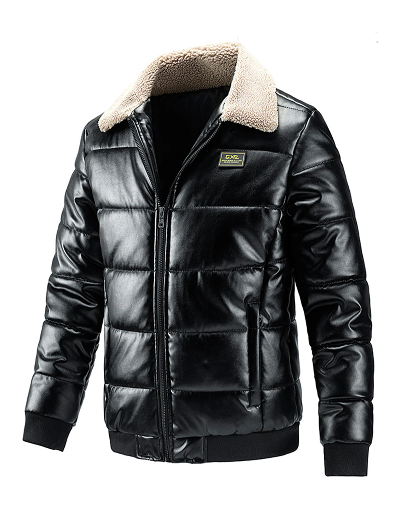 

Мужская сверхпрочная зимняя куртка — черное пальто для холодной погоды с карманами на молнии, официальная и повседневная верхняя одежда для офиса, путешествий,