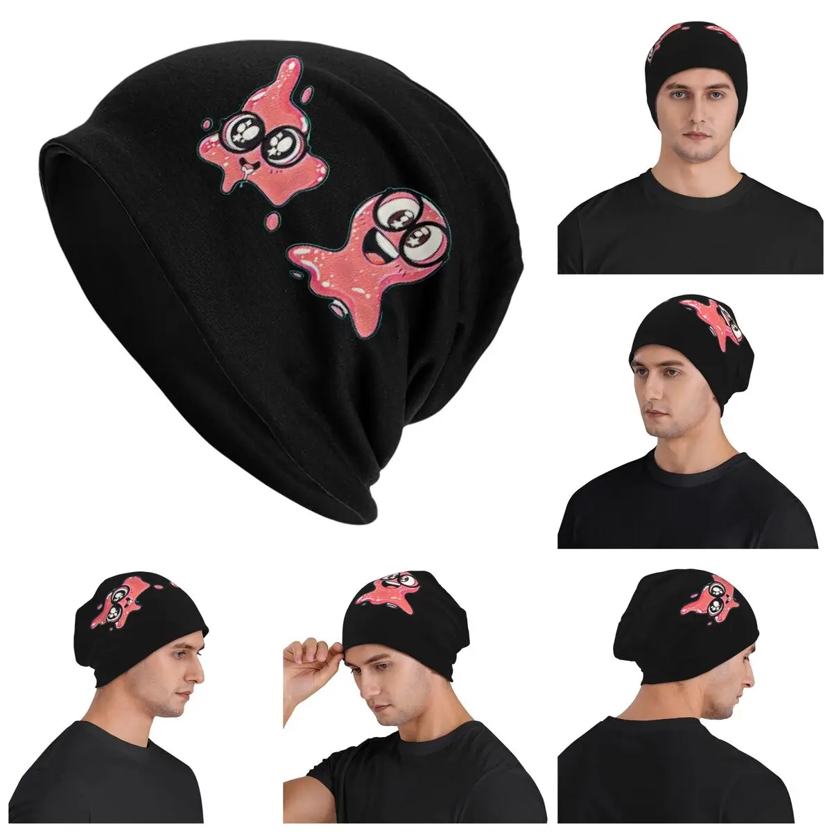 

Теплая вязаная шапка Super Slick Slime Sam, модная шапка с капюшоном, осенне-зимние уличные шапки, шапки для взрослых унисекс