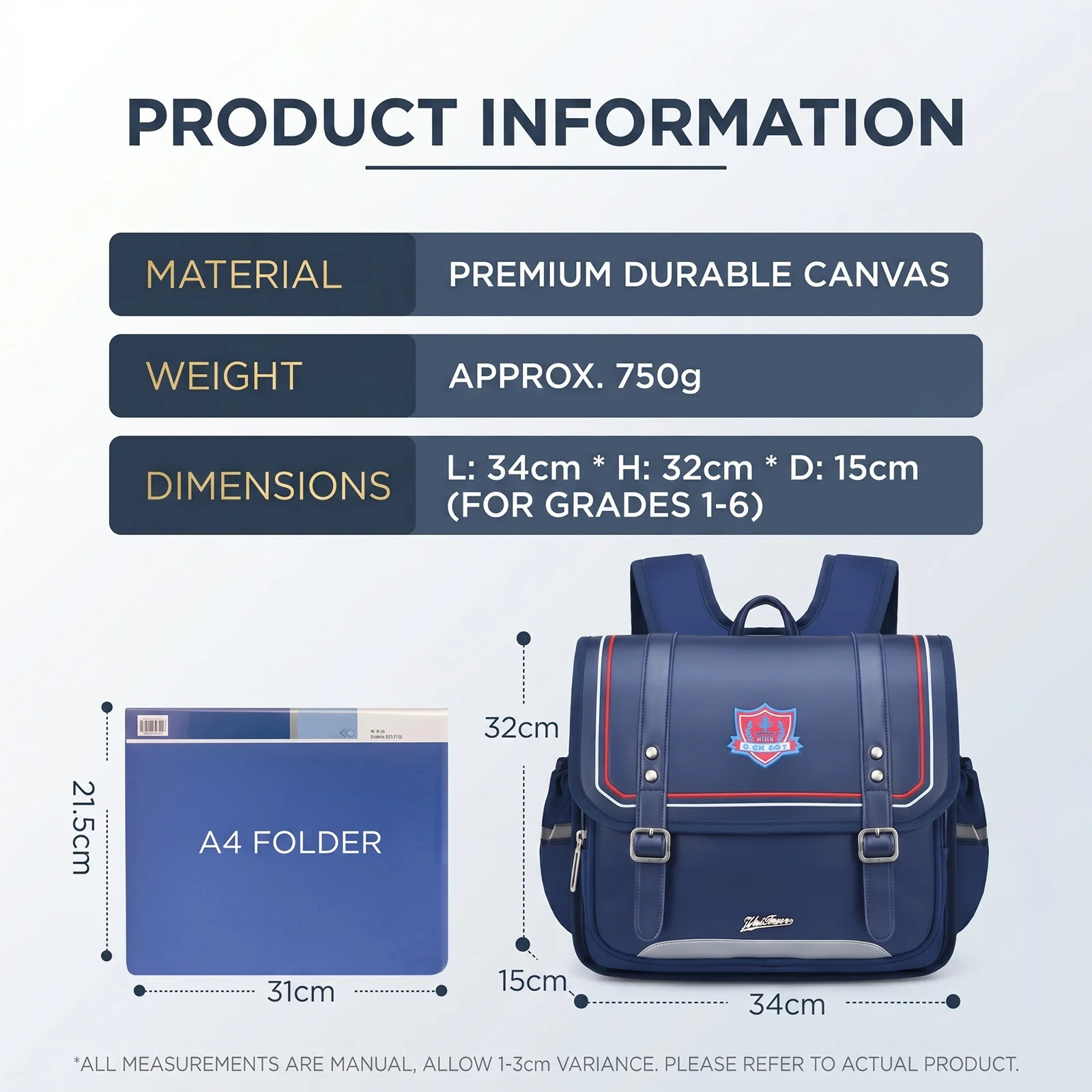 Tas Ransel Horizontal Pelindung Tulang Belakang untuk Anak Perempuan SD Kelas 1-4, Tas Sekolah Pengurang Beban Ergonomis untuk Anak