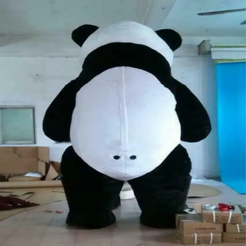 Inflatable Panda Bear New Mascot Costume Cute Fursuits Cosplay Party Game Dress Outfits Clothing Ad Carnival Christmas Easter