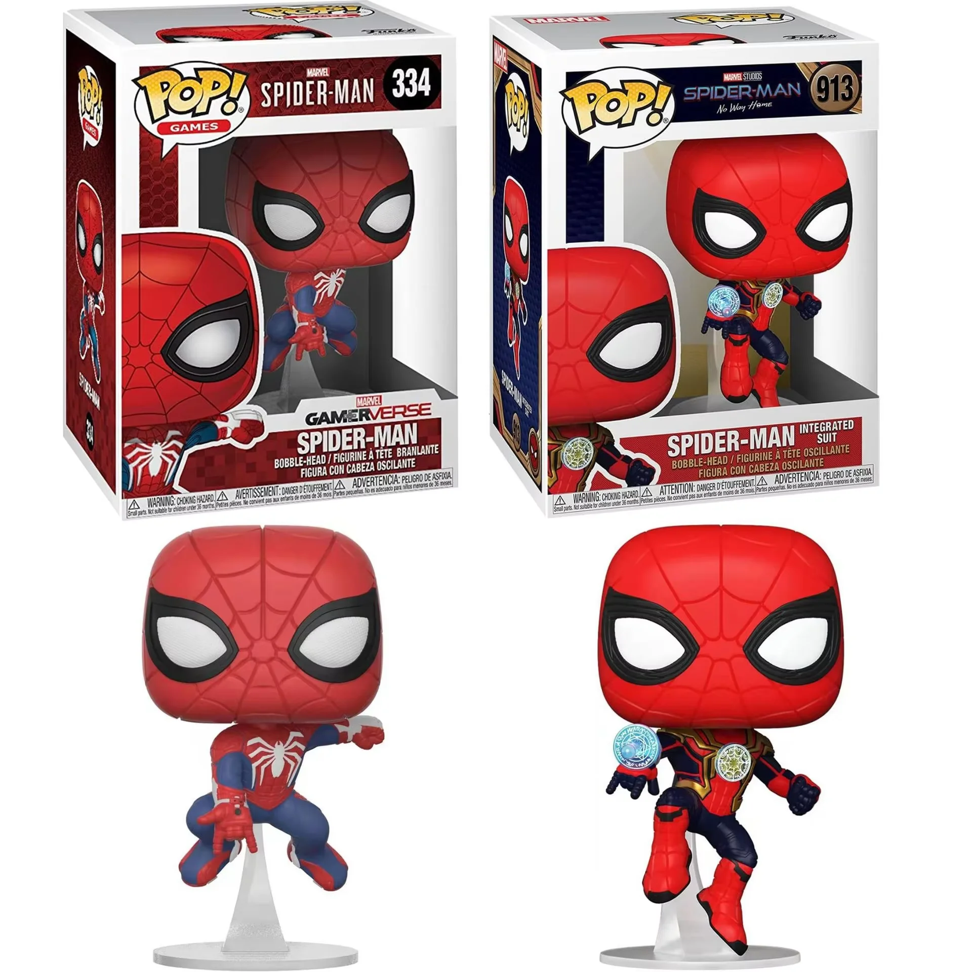 Nuevos Juegos Spider-Man Gamerverse 334 #   Juguetes Funko Pop Bobble Head 913 #   Figura Coleccionable de Vinilo de Mysterio, Juguete Modelo, Regalo para Niños