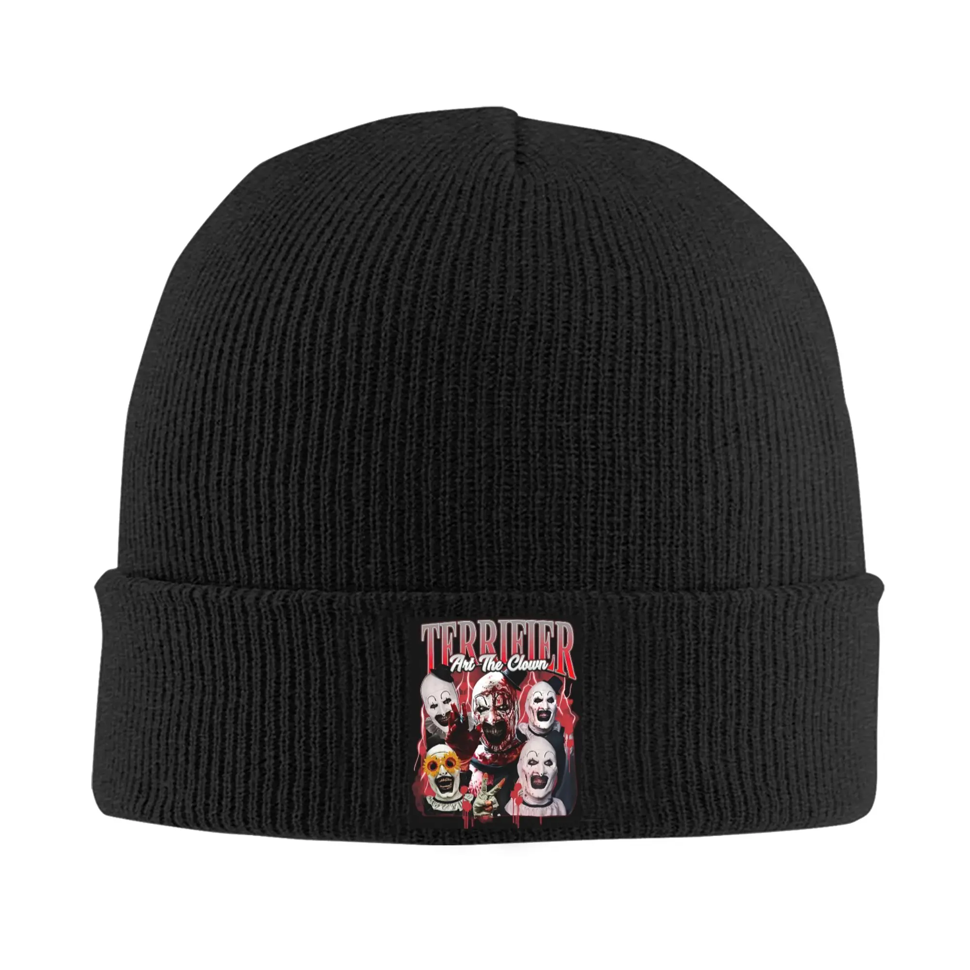 T-Terrifiers Hot Halloween New Bonnet Hats  Fashion Knitting Hat For Women Men Warm Winter Christmas  Skullies Beanies Caps