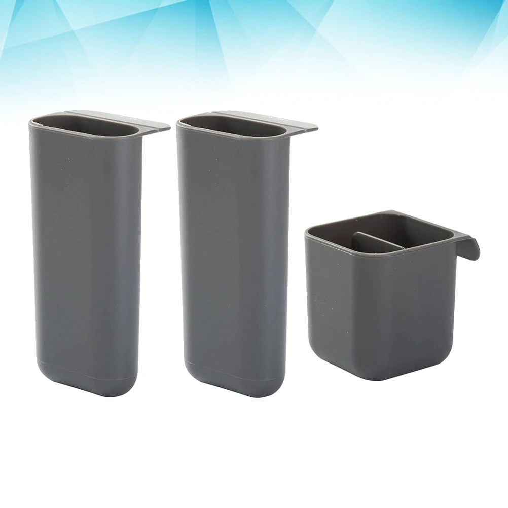 Porte-stylo Design de dessin animé, 3 pièces, organisateur de bureau pour crayons, stylos, cosmétiques, baguettes, rangement, accessoire de bureau robuste et léger