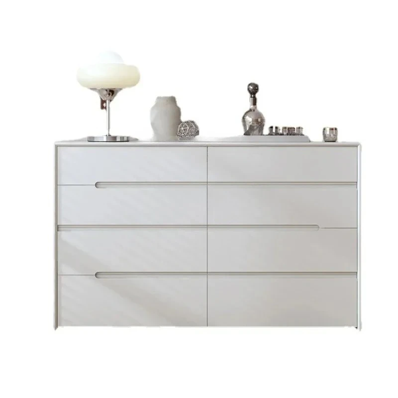

Locker Simple Modern Living Room White Solid Wood Five Or Six Bucket Storage Cabinet