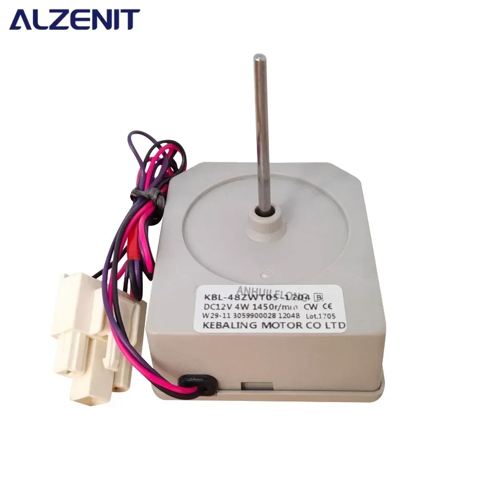 Новый двигатель охлаждающего вентилятора постоянного тока для холодильника Homa KBL-48ZWT05-1204 KBL-48ZWT05-1204B W29-11 DC12V 3059900028 Детали радиатора и морозильной камеры