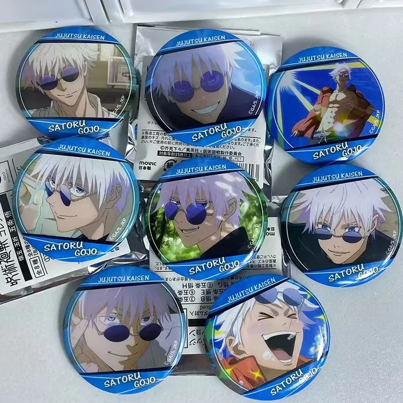 "Jujutsu Kaisen" الطرفية 'Gojo Satoru' Bashi حوض سباحة شخصي حدث خاص Nichiya تناول زلابية الأرز شارة بروش
