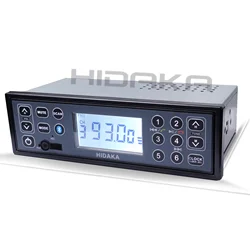 HIDAKA M507 Japan Factory Radio 12V/24V 1DIN Bluetooth Hands-Free AUX FM Radio MP3 Speaker Player Car Excavator Radio