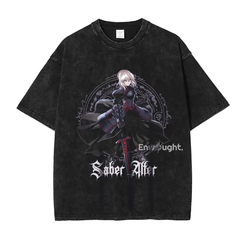 أنيمي مصير رين خمر غسلها جديد وصول ملابس رجالي تي شيرت أوم الجرافيك تي شيرت الرجال التي شيرت للرجال Ropa Hombre 62934