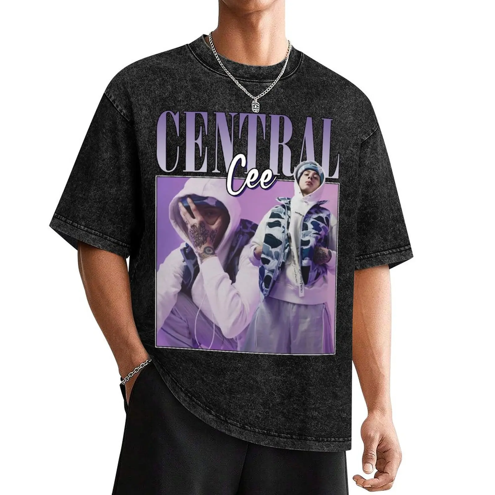 Central Cee vintage retro T-Shirt plus size tops customs design your own outfits for men