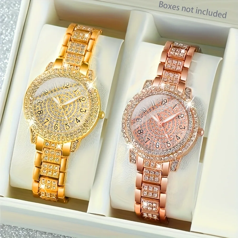 2pcs Gorgeous Fashionable Ladies Quartz Watch
