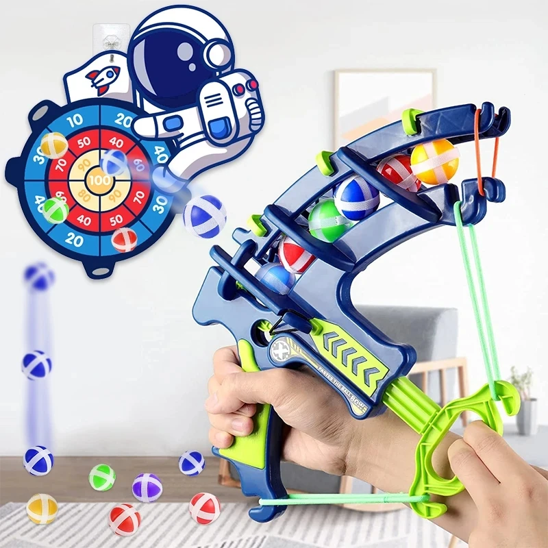 Giochi educativi per bambini freccette giocattolo per bambini Stickey Ball Dart sport Indoor bambino giochi Montessori per bambini da 3 a 7 anni