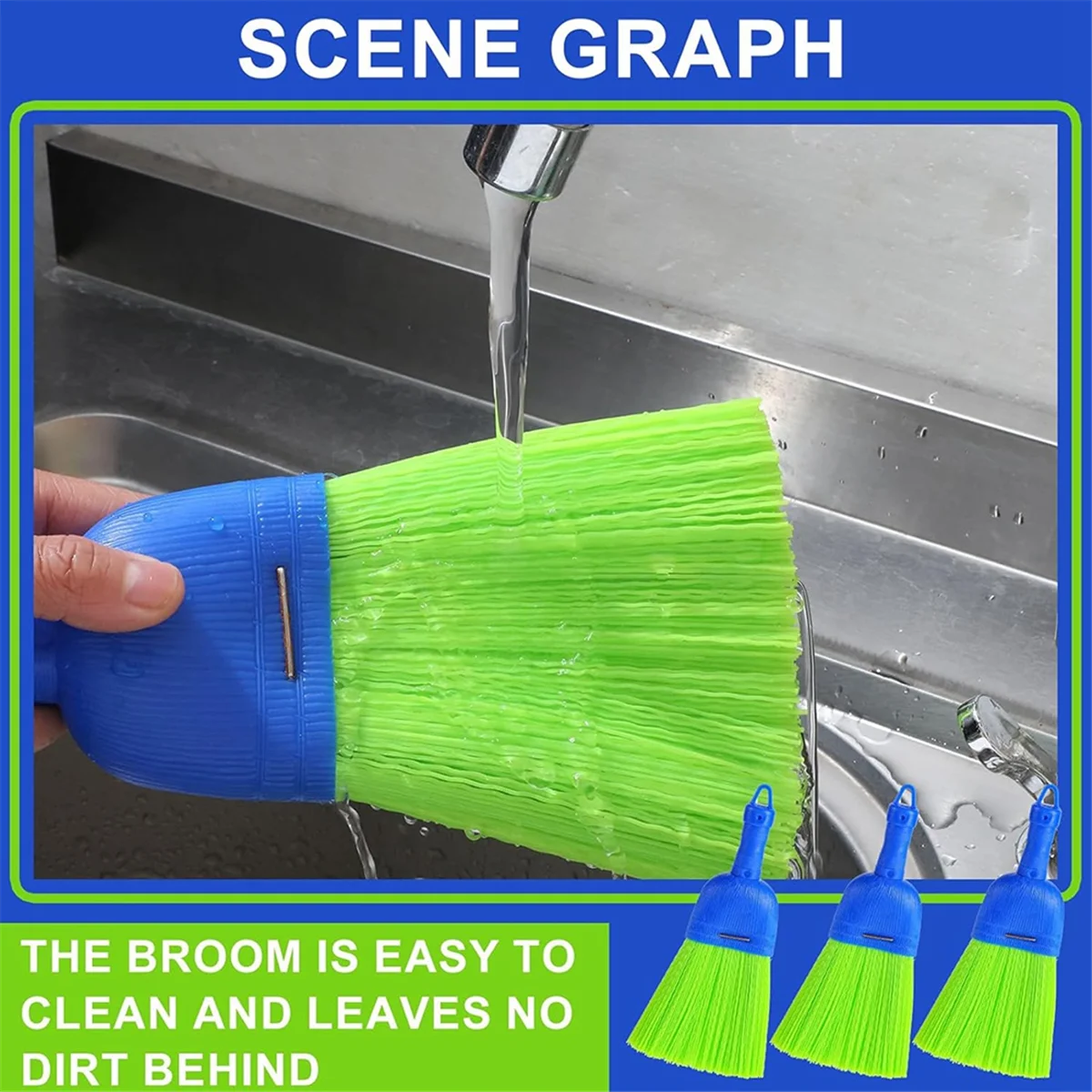 

AA98 5 шт. венчик метла ручная щетка из поли-волокна ручная метла уличная метла автомобильная метла с отверстием для подвешивания для чистки в помещении