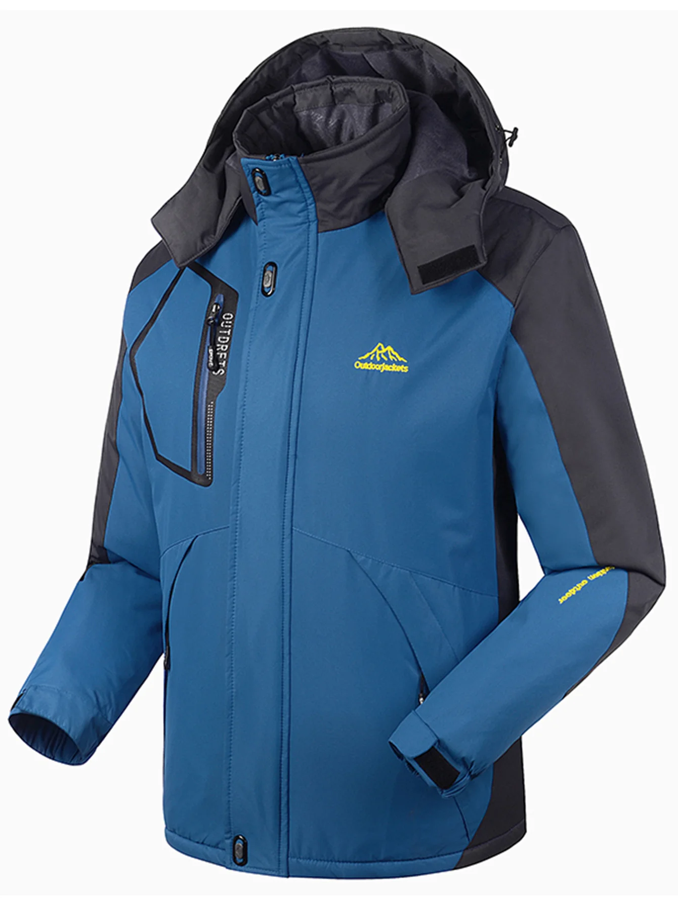 Stay Warm And Dry In This Unisex Fleece Ski Jacket - Perfect For Winter Outdoor Activities!