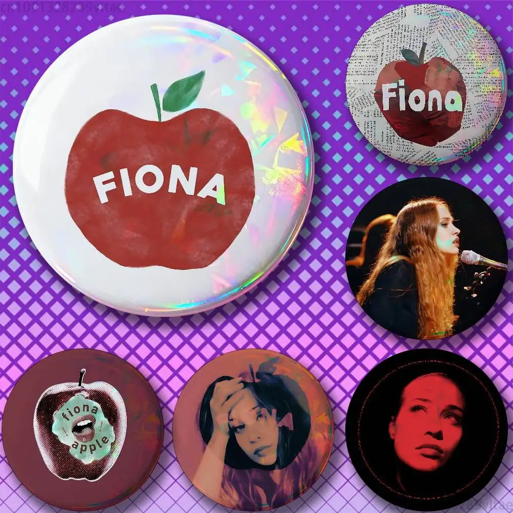 Fiona Apple 25mm 75mm 44mm 58mm 32m Brooches Badges Pins for Accessories