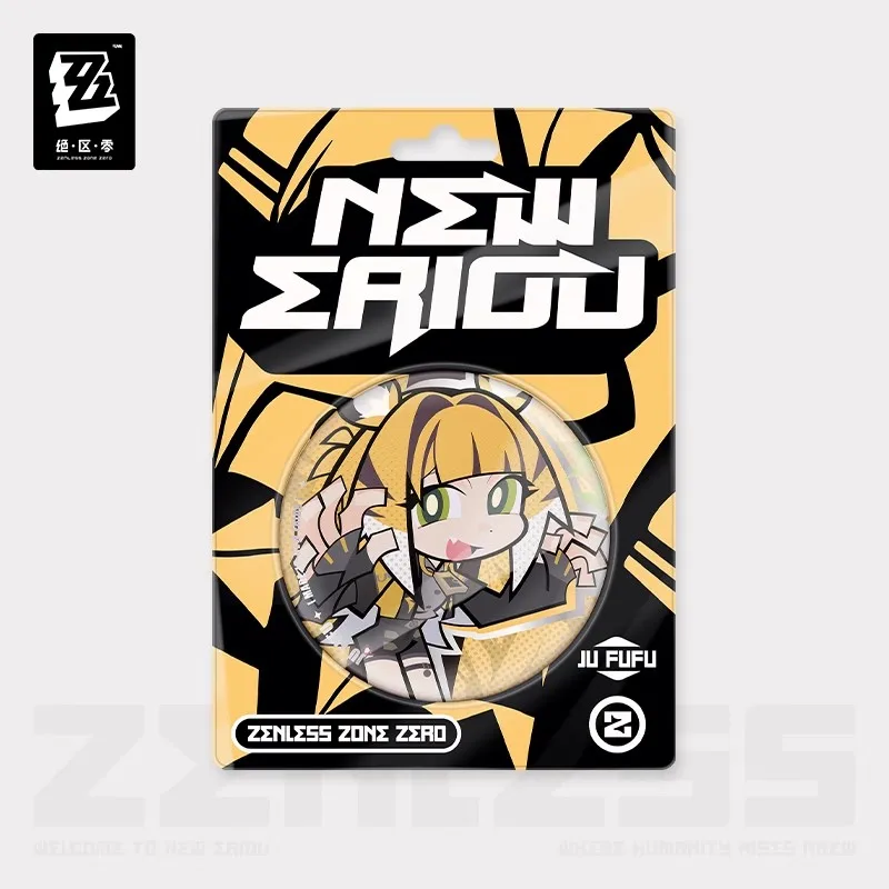 [Genuine] miHoYo Game Zenless Zone Zero Q-version Tinplate Badge Yixuan Pan Yinhu Anime Brooch Yunkui Summit Cosplay Xmas Gifts 3