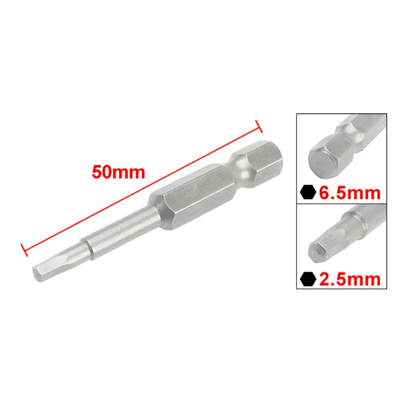 磁気六角ドライバーセット,2.5mm,10個,電気ビット,ドリルビット,その他のハンドル用