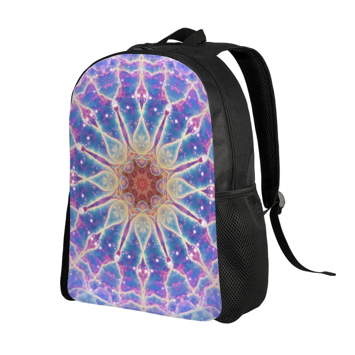 Custom Mandala Travel Backpack Women Men School Computer Bookbag Buddhism Aum Yoga Meditation College Student Daypack Bags