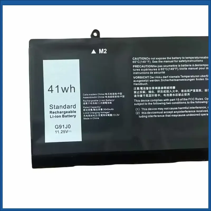 Upgrade New G91J0 V6W33 TN70C Laptop Battery for Dell 3320 3520 3420 P144G Inspiron 13 5310 5315 14 5410 5415 Large Capacity