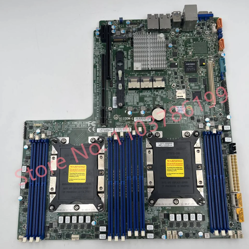 For Supermicro Two-Way Server Motherboard X11DDW-L