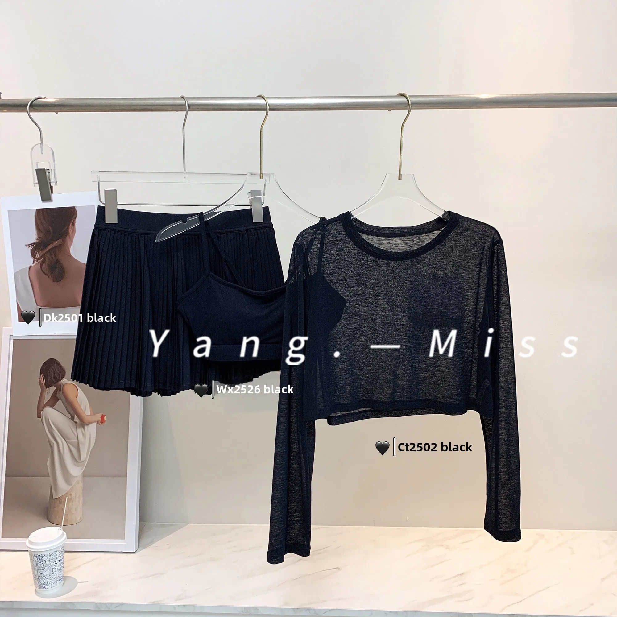 

Breathable Yoga Sportswear Set Beautiful Ba Fitn orts Skirt Long Sve round Ne Tee Piece Suite for Women