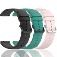 20mm 22mm Silicone Strap For TicWatch Pro 3 Ultra GTX/GTW/GTH 2 Bracelet For TicWatch Pro 2021 E3/E2 S2 Sports Band Watchband