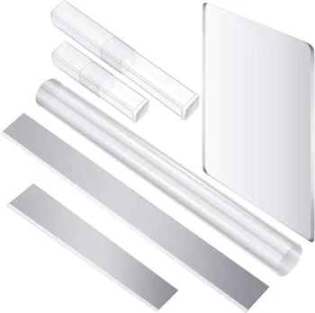 4-Piece Acrylic Clay Roller & Cutter Set 1