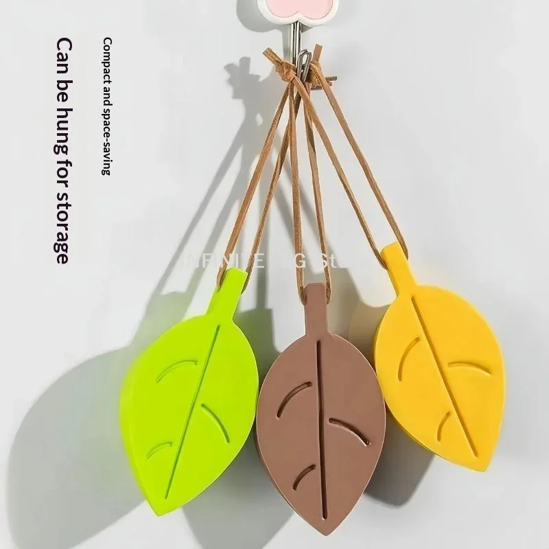 Leaves Shape Silicone Rubber Door Stop Stoppers Door Block Children Anti-Folder Hand Hotel Security Door Card Hanging