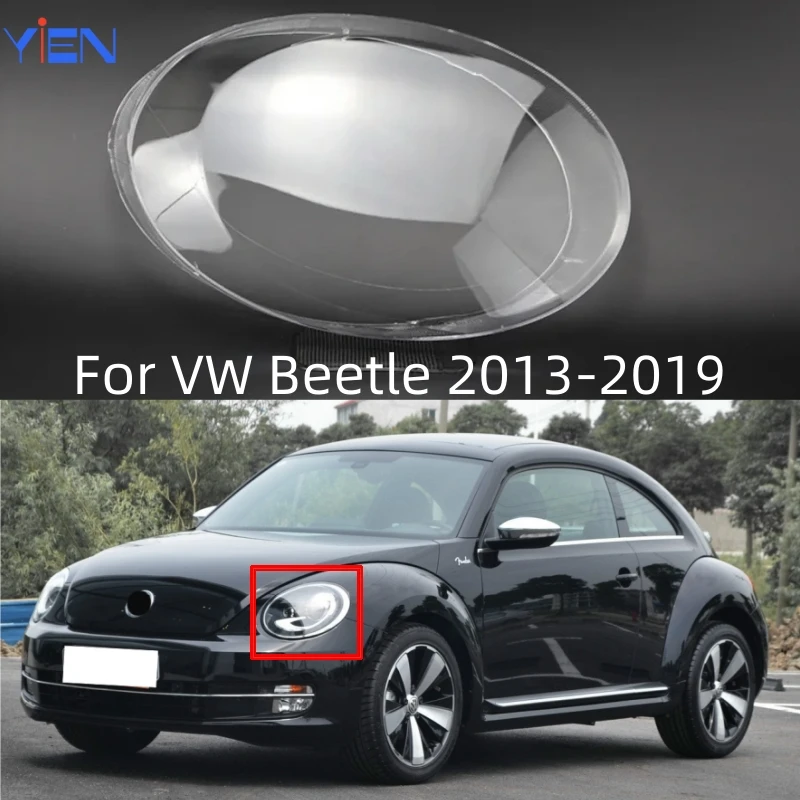 

For Volkswagen VW Beetle 2013 2014 2015 2016 2017 2018 2019 Headlight Cover Headlamp Shell Lampshade Clear Lens Car Accessories