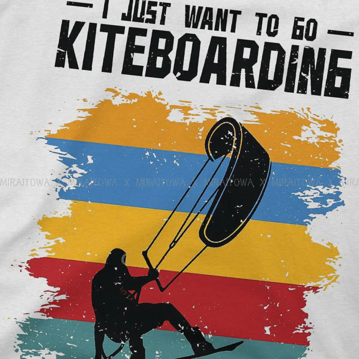 Adult Problem Surfer Enthusiast Cool  Hipster TShirts Kitesurfing Kiteboarding Kite Flysurfing Men Harajuku Fabric  T Shirt