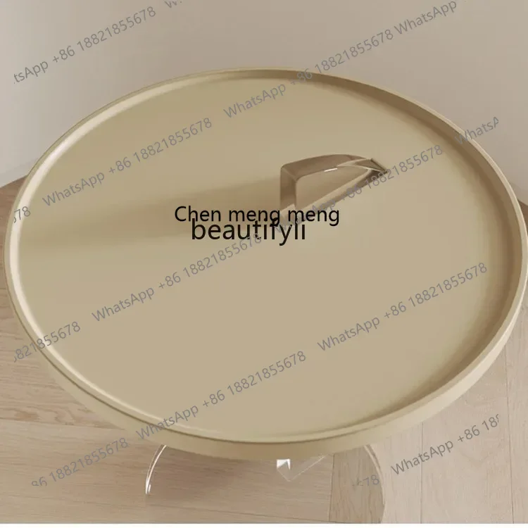 

ss7304 Acrylic Transparent Living Room Cream Wind Sofa Sailboat Side Table Art Small Coffee Table Photography Corner Table