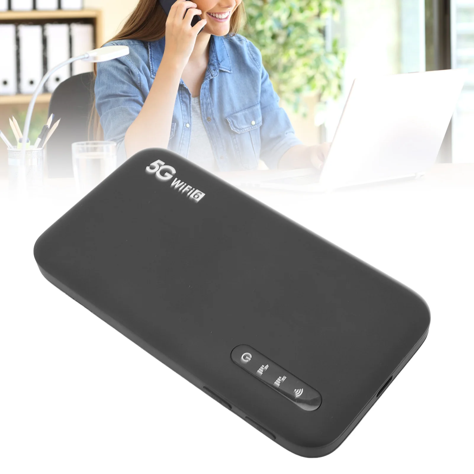 

Portable WiFi Hotspot 5G Mobile Hotspot Support 16 Devices 6100mAh Battery 1T4R 5G Antenna for Home for Phones Laptops Tablets
