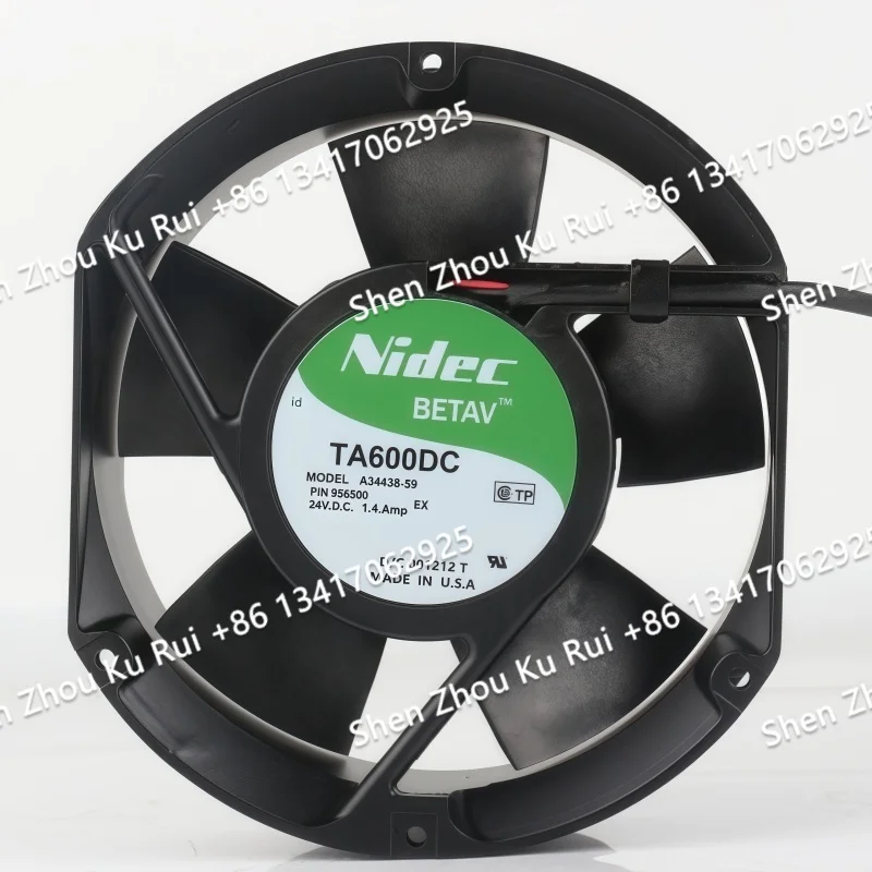 3-wire A34438-59 New Nidec 5V 12V 48V DC 24V 1.4A AC EC 17251 172X150X51MM 17.2CM High air volume UPS Power Supply Cooling fan