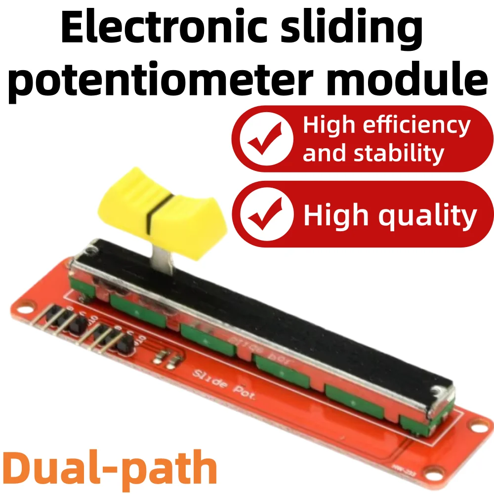10-1pcs,B10K Slide Potentiometer 10K Linear Module PLR Dual 