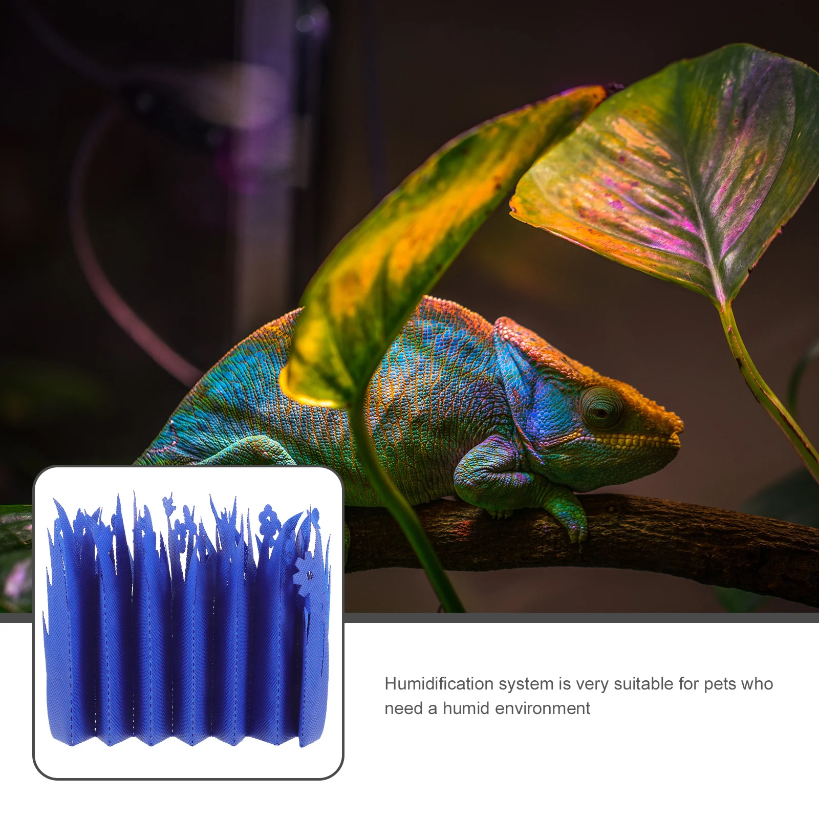 

Reptile Humidifier Simulation Plant for Tortoise Feeding Box Natural Evaporation No Electricity Needed Decorative Terrarium