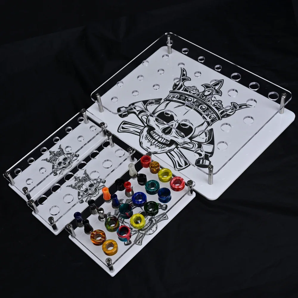 Wolfcoolvape بالتنقيط تلميح عرض منظم مكتب حامل حامل ل 510 و 810 Vape بالتنقيط نصائح التخزين والملحقات #4