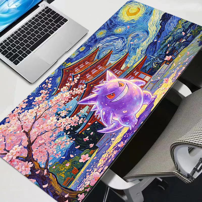 

Anime Rug Mouse Pad Gamer Mouse Pads Large Gaming Mousepad Gengar Pikachu Sakura Pagoda XXL Desk Mause Pad Keyboard Mouse Carpet