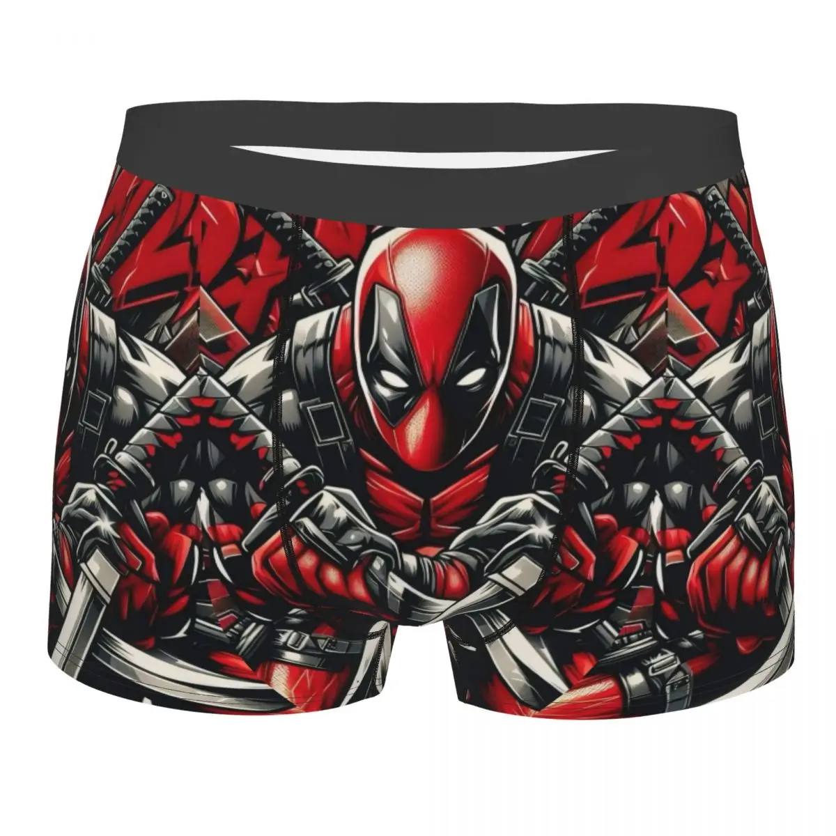 

Superhero Deadpool Boxer Shorts Men 3D Printed Male Soft Underwear Panties Briefs